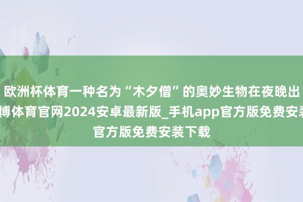 欧洲杯体育一种名为“木夕僧”的奥妙生物在夜晚出没-世博体育官网2024安卓最新版_手机app官方版免费安装下载