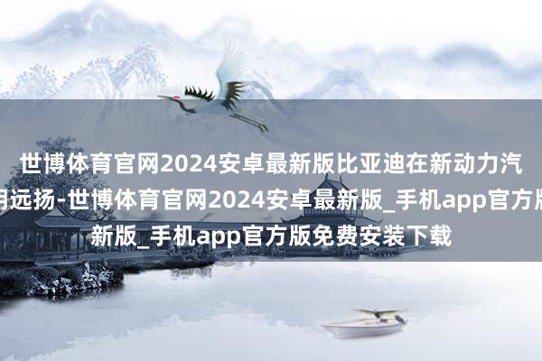 世博体育官网2024安卓最新版比亚迪在新动力汽车限制早已申明远扬-世博体育官网2024安卓最新版_手机app官方版免费安装下载
