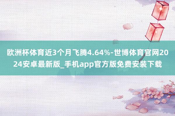 欧洲杯体育近3个月飞腾4.64%-世博体育官网2024安卓最新版_手机app官方版免费安装下载