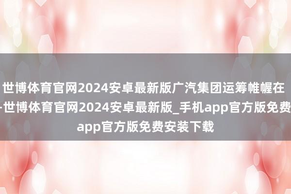 世博体育官网2024安卓最新版广汽集团运筹帷幄在 2025 年-世博体育官网2024安卓最新版_手机app官方版免费安装下载