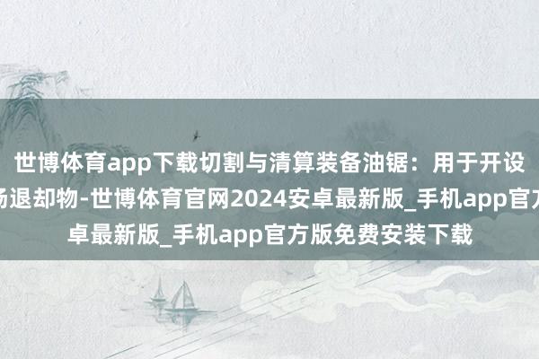 世博体育app下载切割与清算装备油锯：用于开设拦截带或清算火场退却物-世博体育官网2024安卓最新版_手机app官方版免费安装下载