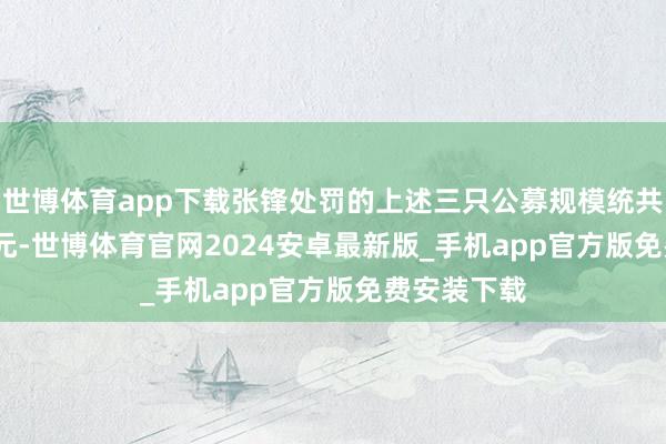 世博体育app下载张锋处罚的上述三只公募规模统共182.75亿元-世博体育官网2024安卓最新版_手机app官方版免费安装下载