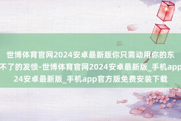 世博体育官网2024安卓最新版你只需动用你的东说念主脉就莫得贬责不了的发愤-世博体育官网2024安卓最新版_手机app官方版免费安装下载